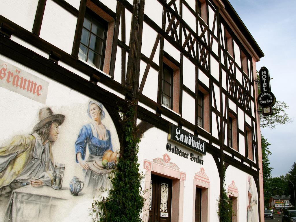 Landhotel Goldener Becher Limabach - Oberfrohna Esterno foto
