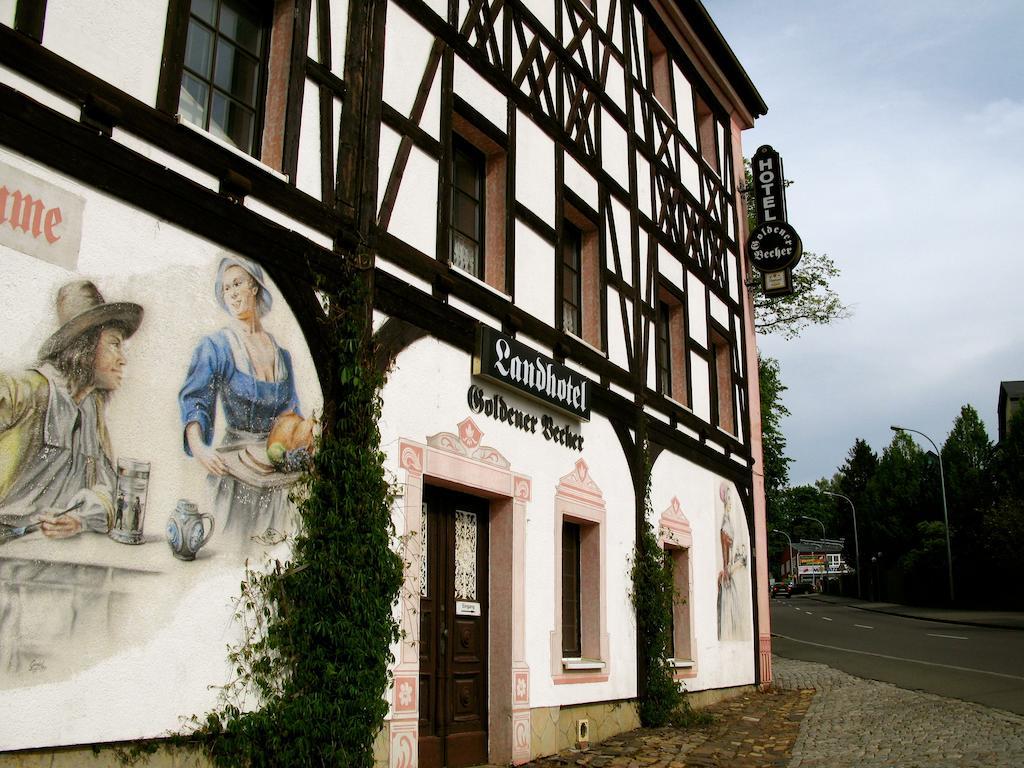 Landhotel Goldener Becher Limabach - Oberfrohna Esterno foto